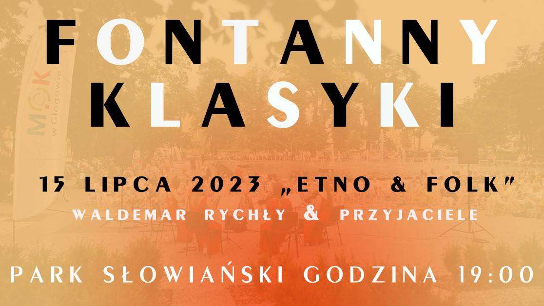 Koncert Etno-Folk przy głogowskiej fontannie