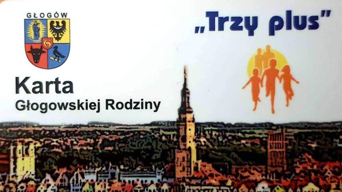 grafika głogowskiej karty trzy plus