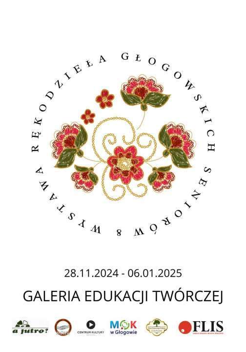 plakat wystawa rękodzieła głogowskich seniorów