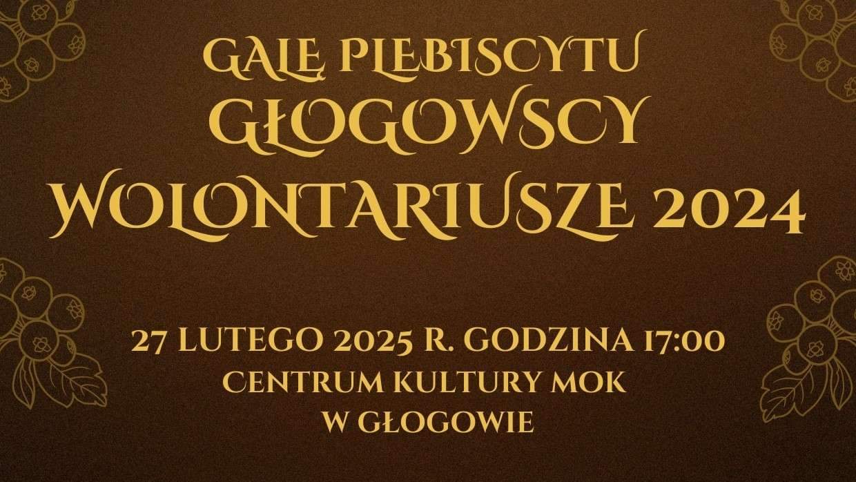 Plebiscyt „Głogowski Wolontariusz 2024”