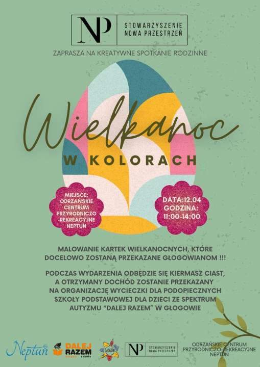plakat kolorowa wielkanoc