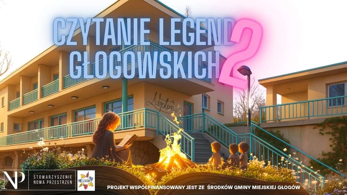 Czytanie Legend Głogowskich przy ognisku