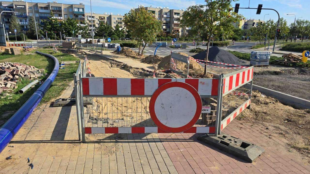 Zamknięty drugi odcinek ul. Królowej Jadwigi i Zielonej