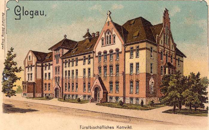  Budynek konwiktu na jednej z przedwojennych widokówek.