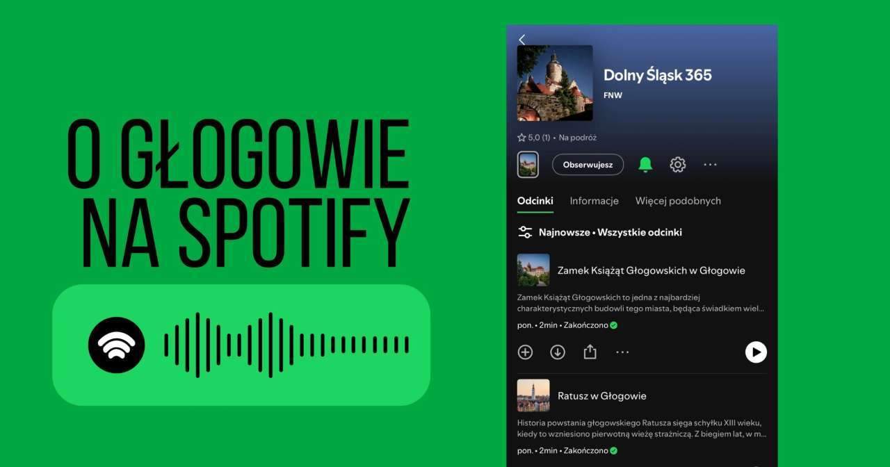 Na SPOTIFY wleciały pierwsze odcinki o Głogowie!