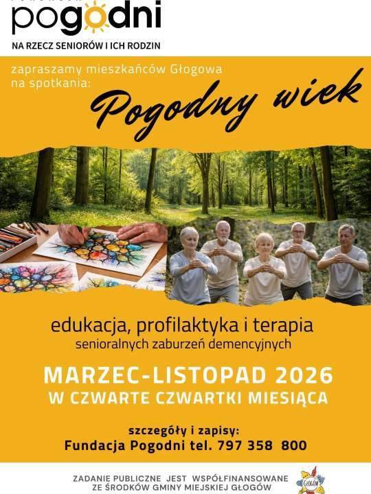 plakat fundacji PoGodni na temat zajęc zdrowy mózg - edukacja, profilaktyka i terapia