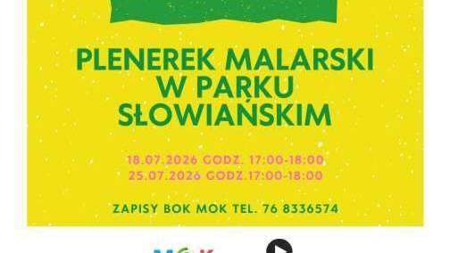 Plenerek malarski w Parku Słowiańskim – trwają zapisy