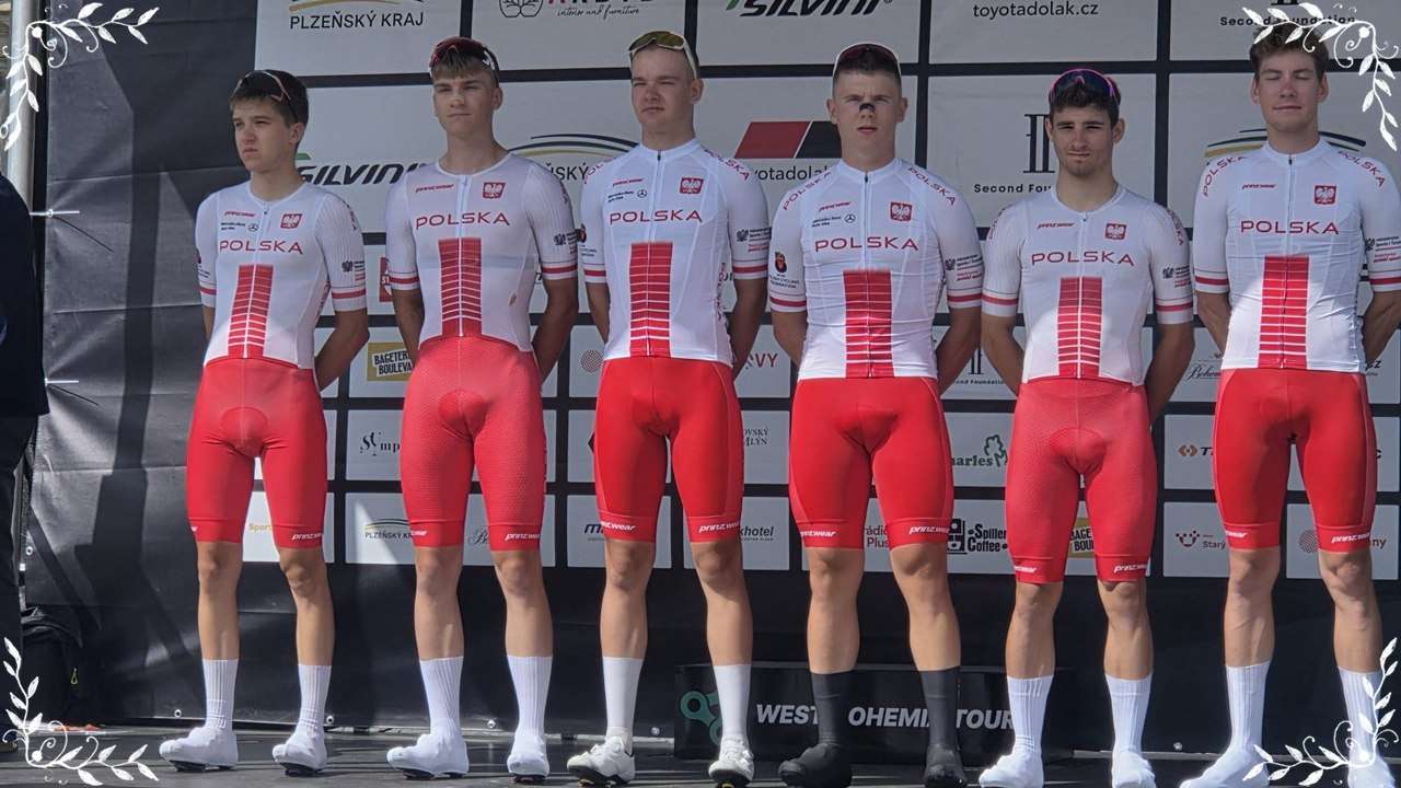 Zawodnicy TC Chrobry Scott Głogów w wyścigu West Bohemia Tour