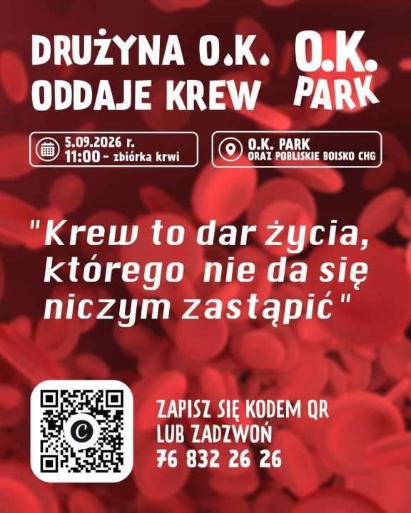 plakat akcja oddawania krwi