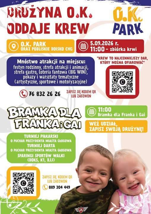 plakat bramka dla Franka i Gai