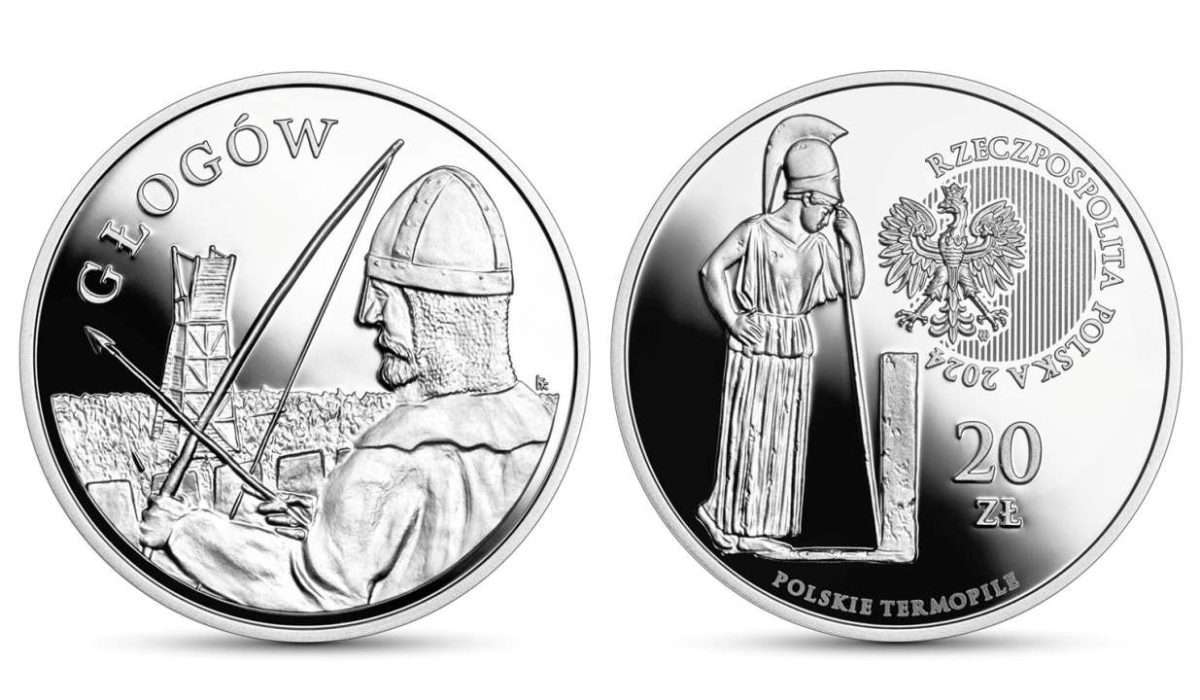 Na zdjęciu głogowska „dwudziestozłotówka”