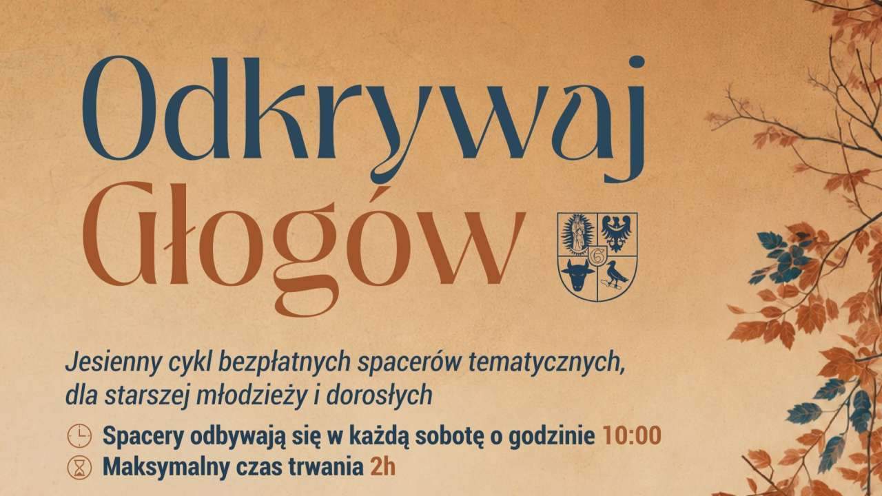 Od października ruszają jesienne spacery po Głogowie