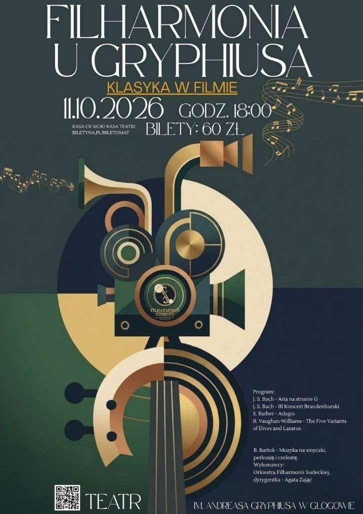 Plakat koncertu "Klasyka w filmie"