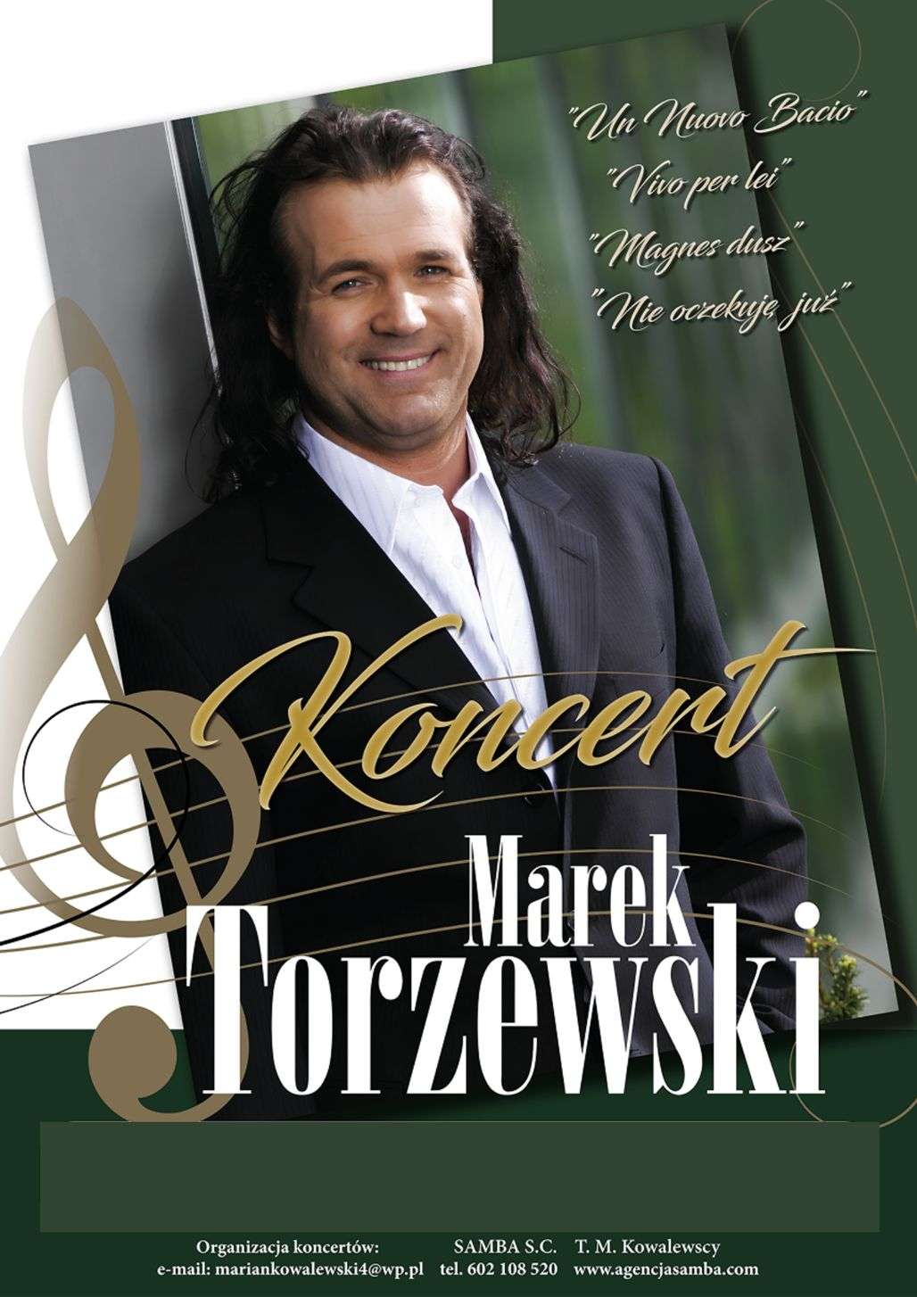 Marek Torzewski, plakat koncertu