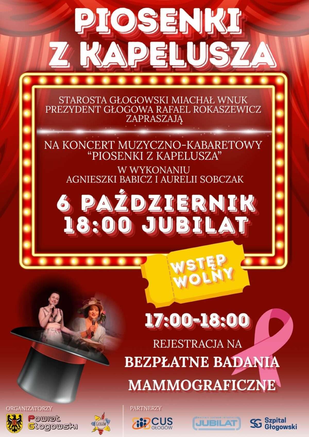 Plakat wydarzenia - Piosenki z Kapelusza