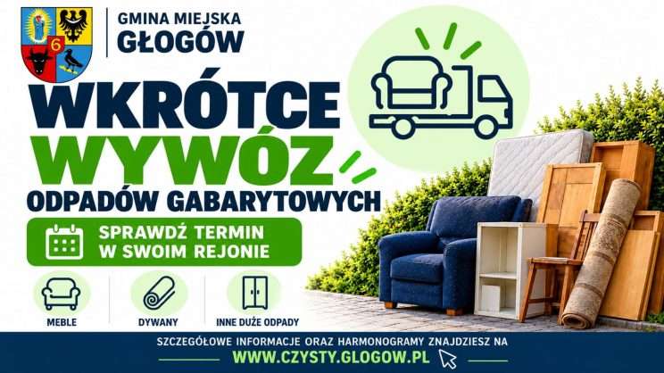 grafika wywóz odpadów wielkogabarytowych w Głogowie
